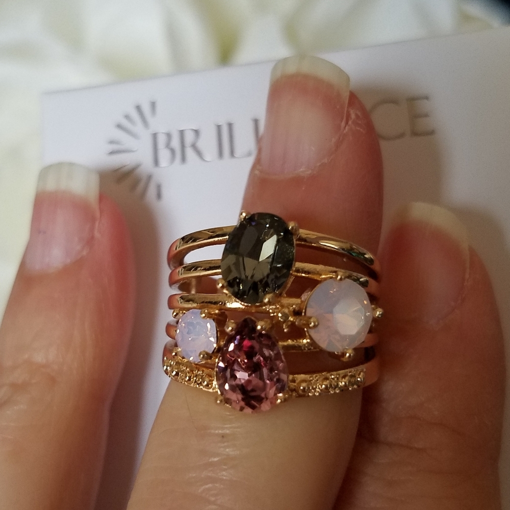 Swarovski Brilliance MultiStone Ring NWT - Picture 6 of 10